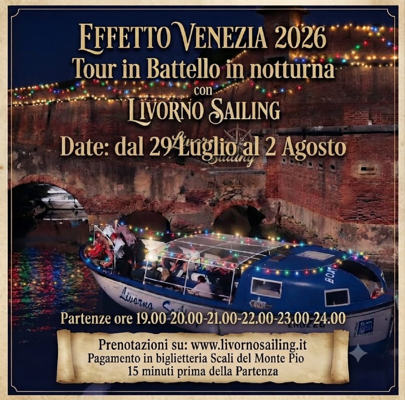 boat tour effetto venezia livornosailing